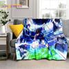 Cartoon Captain Tsubasa Football Soft Flannel Blankets,Throw Blanket Comfortable Blanket for Picnic Beds Sofa Home Bedroom Gifts