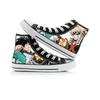 Chaussures en toile imprimées Bakugou Katsuki Anime My Hero Academia Midoriya Izuku Baskets montantes en toile Chaussures décontractées Taille UE