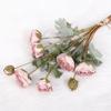 Simulation Retro Dew Lotus Bouquet Burnt Edge Decoration Artificial Flower Indoor Living Room Autumn Dew Lotus Simulation Flower
