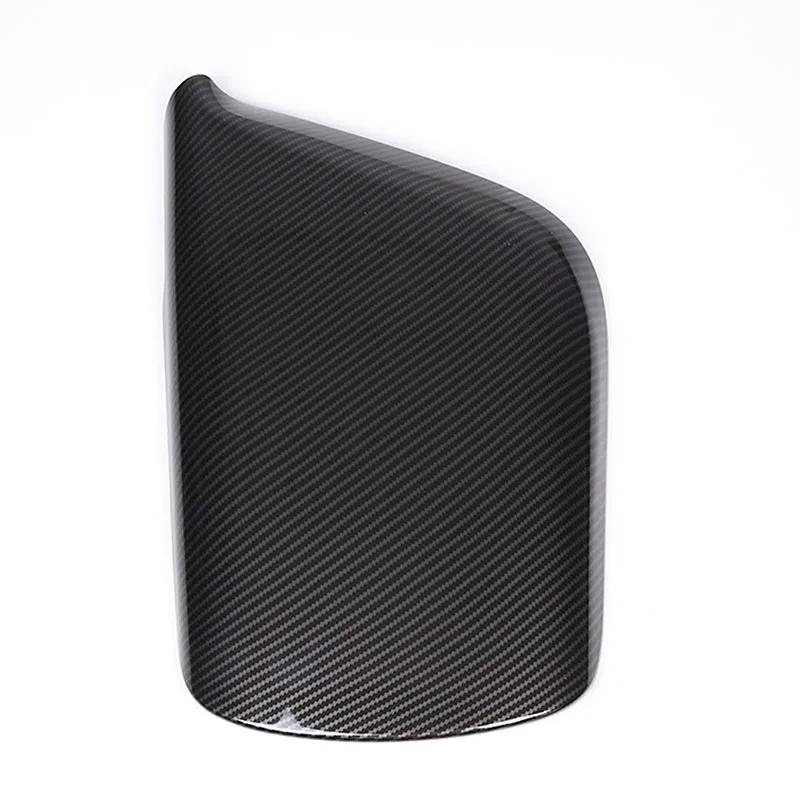 ABS Carbon Fiber For Chevrolet Corvette C7 2014-2019 Car Central Control Armrest Box Protection Cover Car Interior Accessories