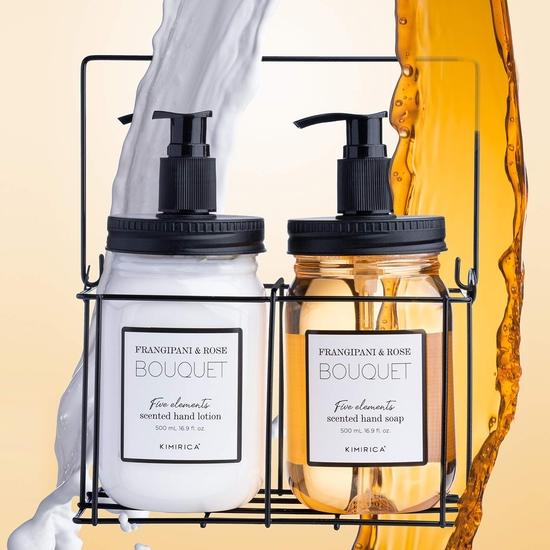 Kimirica Bouquet Nourishing Hand Lotion 500 Ml | Soft and Smooth Hands with Lightweight Moisturization | Frangipani and Rose Bouquet Hand Lotion