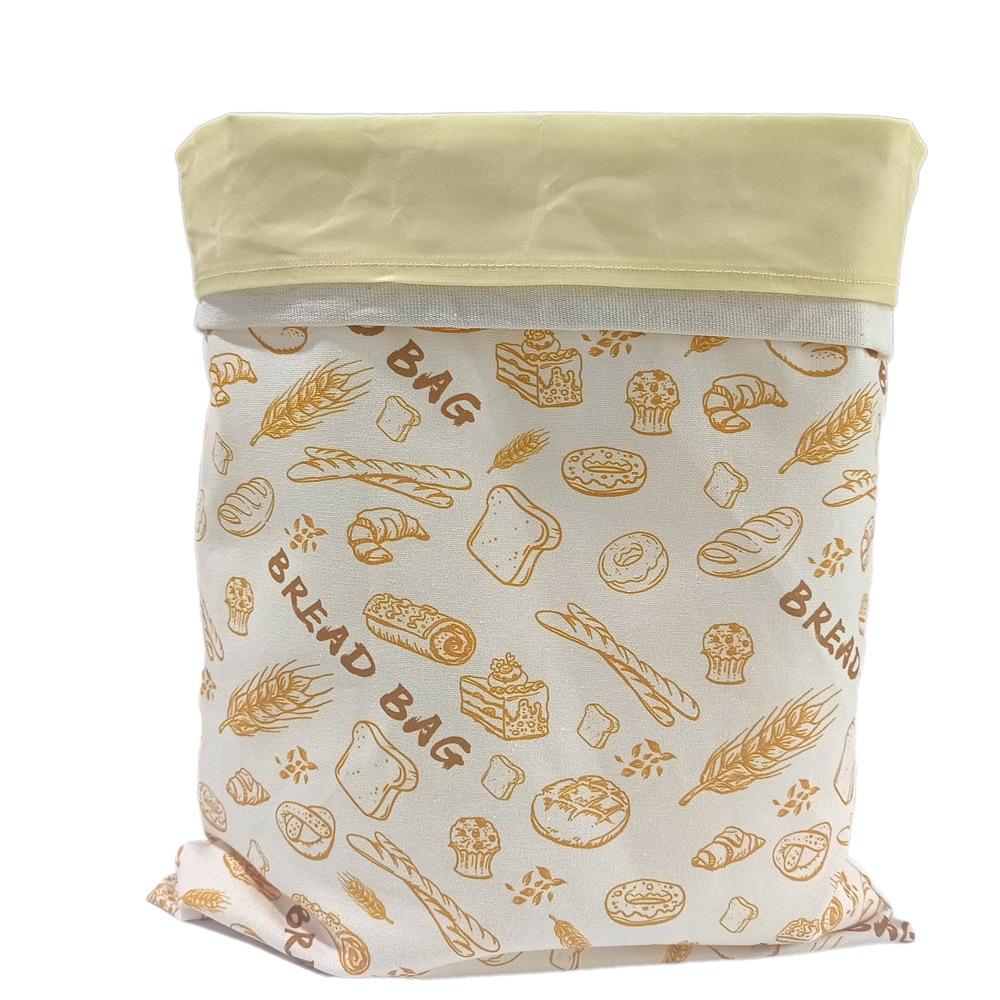 Food Storage Bag 33*43cm Reusable Beeswax Bread Bag Keep Freshness For Days Loaf Container For Food Preservation Bakery