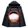 Men's Korean Style Hooded Cotton Vest with Printed Logo - Thick Sleeveless Outerwear for Autumn/Winter