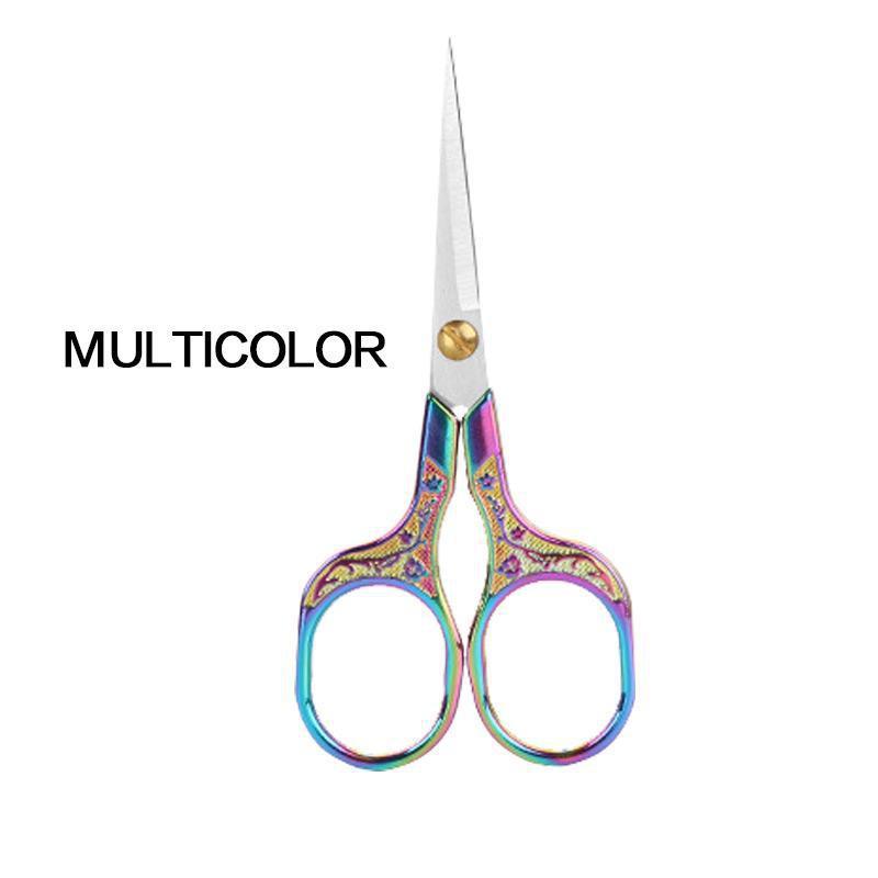 1PC Vintage Plum Scissors Stainless Steel Household Scissors Window Embroidery Scissors Paper Cutting
