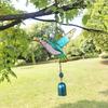 Wind Chimes for Outside Stained Glass Hummingbird/Dragonfly Wind Bell Hanging Ornament for Garden Patio Balcony Yard Window Decor Gifts