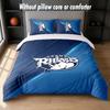 Leeds Rhinos Design Bed Bedding Set 1 Duvet Cover + 2 Pillowcases Soft Breathable Household Bed Linens
