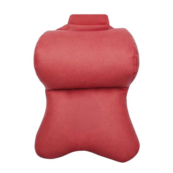 Car Neck Pillow Ergonomic Breathable Car Headrest Neck Cushion with Elastic Strap Adjustable Cervical Support Pillow for Neck Pain Relief