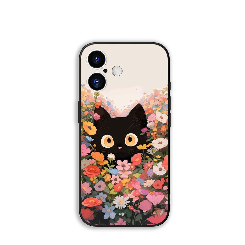 Funda Coque Cover for Huawei P30 P20 P10 Mate 10 20 Lite Pro Y9A Y8S P Smart Y6 Y7 Y9 Prime 2019 Case Black Meow Kitten Cat