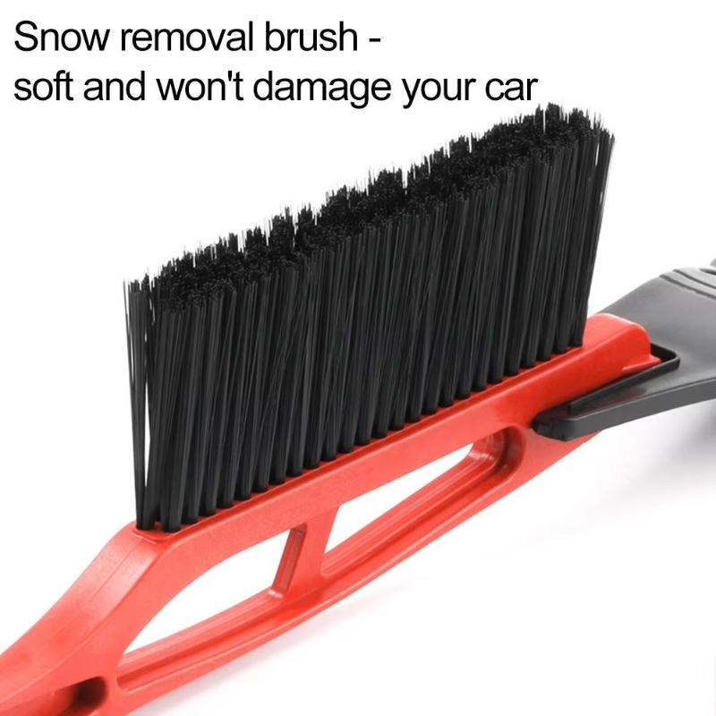 Double Head Car Snow Removal Shovel 2 In 1 Ice Scraper Snow Brush For Car Windshield Extra-Long Snow Shovel