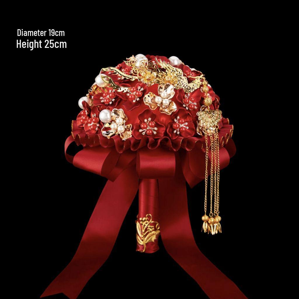 

Национальный стиль Жених и Невеста Сделай сам Букет из роз для платья Сюхэ