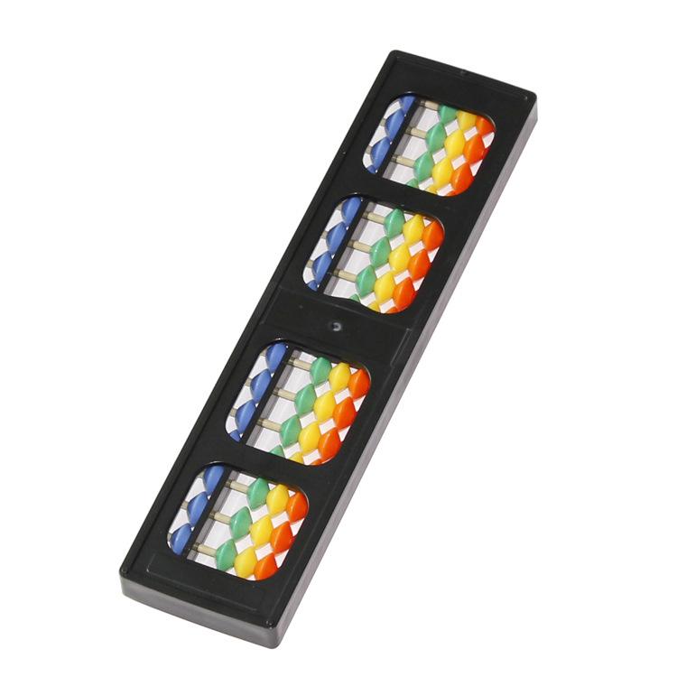 17-Digit 5-Bead Colorful Abacus for Primary School Mental Math Teaching
