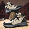 Men's Shoes Autumn New Sports Outdoor Casual Hiking Shoes Men's Thick-soled Wear-resistant Medium Tube Labor Insurance Shoes