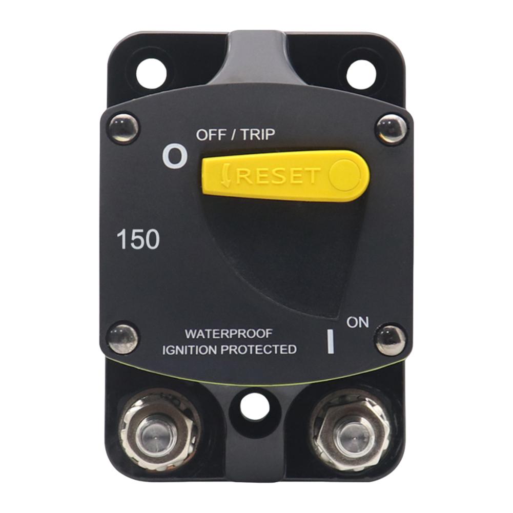 DC 48V Circuit Breaker 150A 200A 250A 300A with Manual Reset AMP Circuit Breaker Car Audio Amplifier Breaker for Marine RV Boat