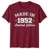 Gemaakt In 1952 Unisex T-shirt 74e Verjaardagscadeau Beperkte Editie