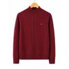 Hodo Women's Solid Color Mock Neck Knitted Pullover