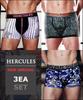 [Hercules Underwear] Comfortable and Stylish Trunks 3-Pack HB2DR302SET [Shipped from Korea] 100% Authentic