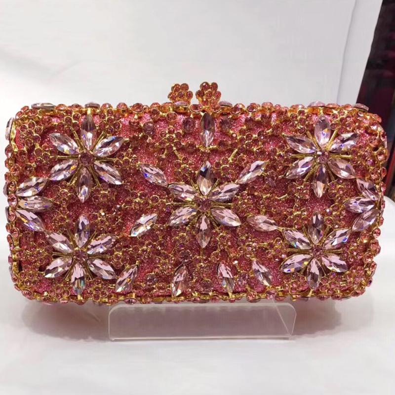 

High Quality Black Rhinestone WHTUOHENG For Women Bags Designer Diamond Party Prom Clutches Fashion Small Phone Minaudiere Purse 18cmX12cmX6CM