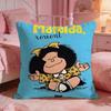 MMafaldaS Cute Cartoon Cushion Cover Premium Comfort Reversible Pillow Cove Two In One Design For Any Room  Car Interior