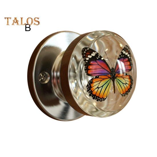 Decorative Door Handle High Durability Simple Installation Nature-Inspired Transparent Doorknob Cabinet Pull
