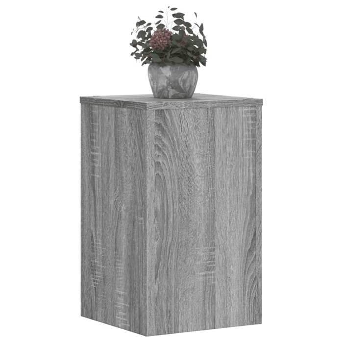 VidaXL Plant Stands 2 Pcs Sonoma Grey Engineered Wood, Flower Stand, Pot Stand, Plant Support 852920