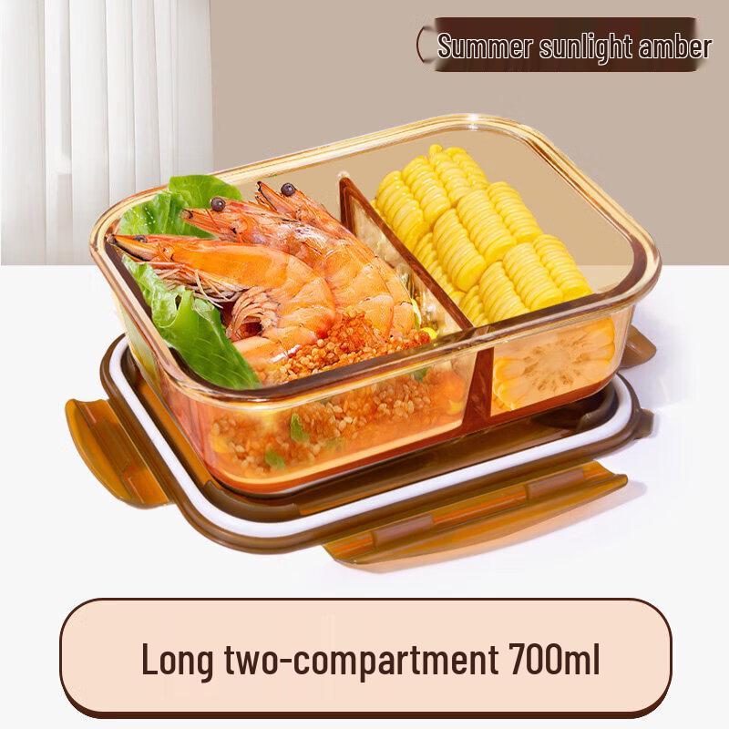 Microwave-Safe Glass Food Storage Container with Lid