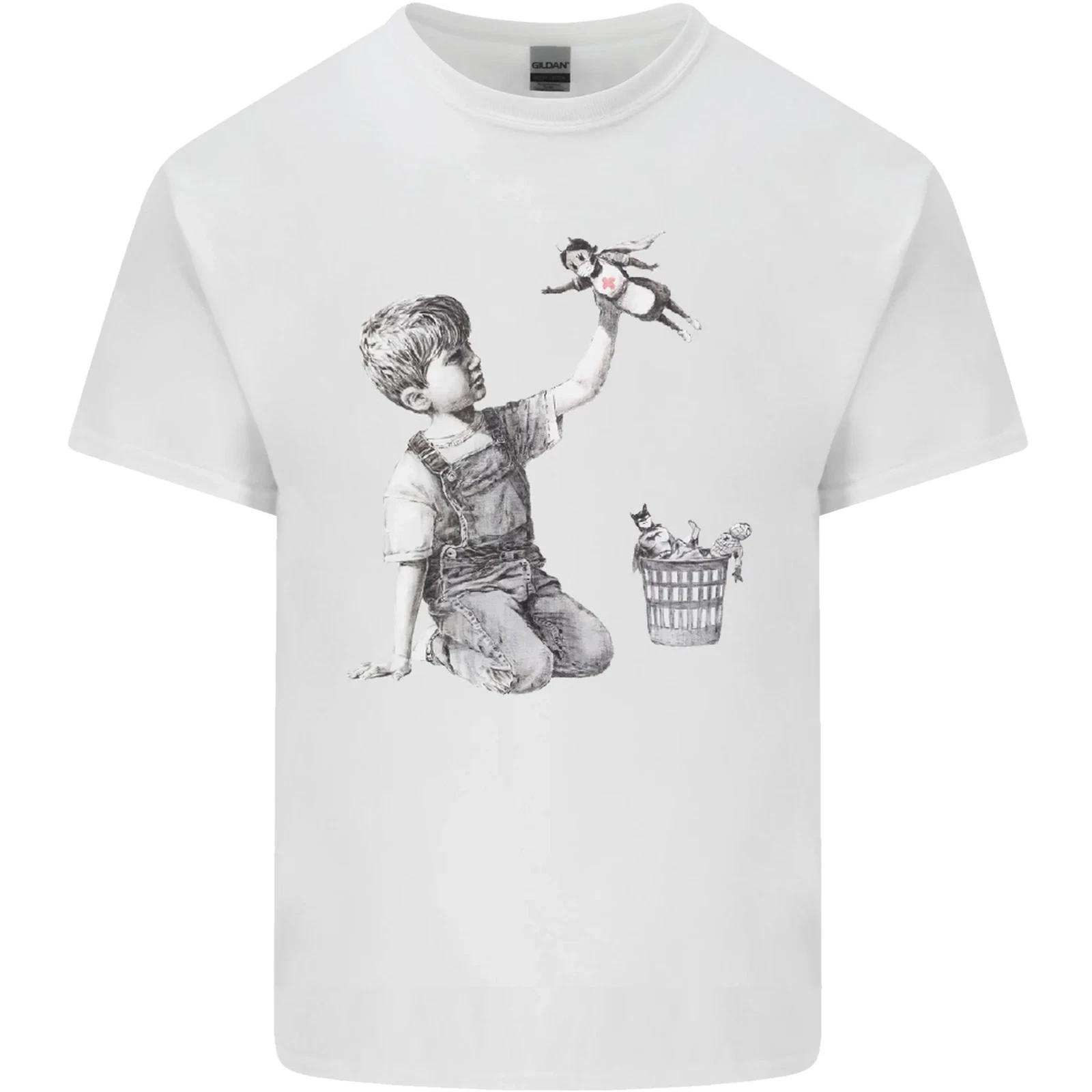 Banksy NHS Nurse Superhero Kids T-Shirt Childrens S