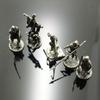 Copper Skeleton Legion Figurines Miniature Decoration Retro Metal Skull Soldier Army Statue Desk Toy Ornament