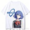 Trendy BOCCHI THE ROCK! Ryo Yamada Anime Character White Cotton Unisex Casual Graphic Print Women And Men T-shirt