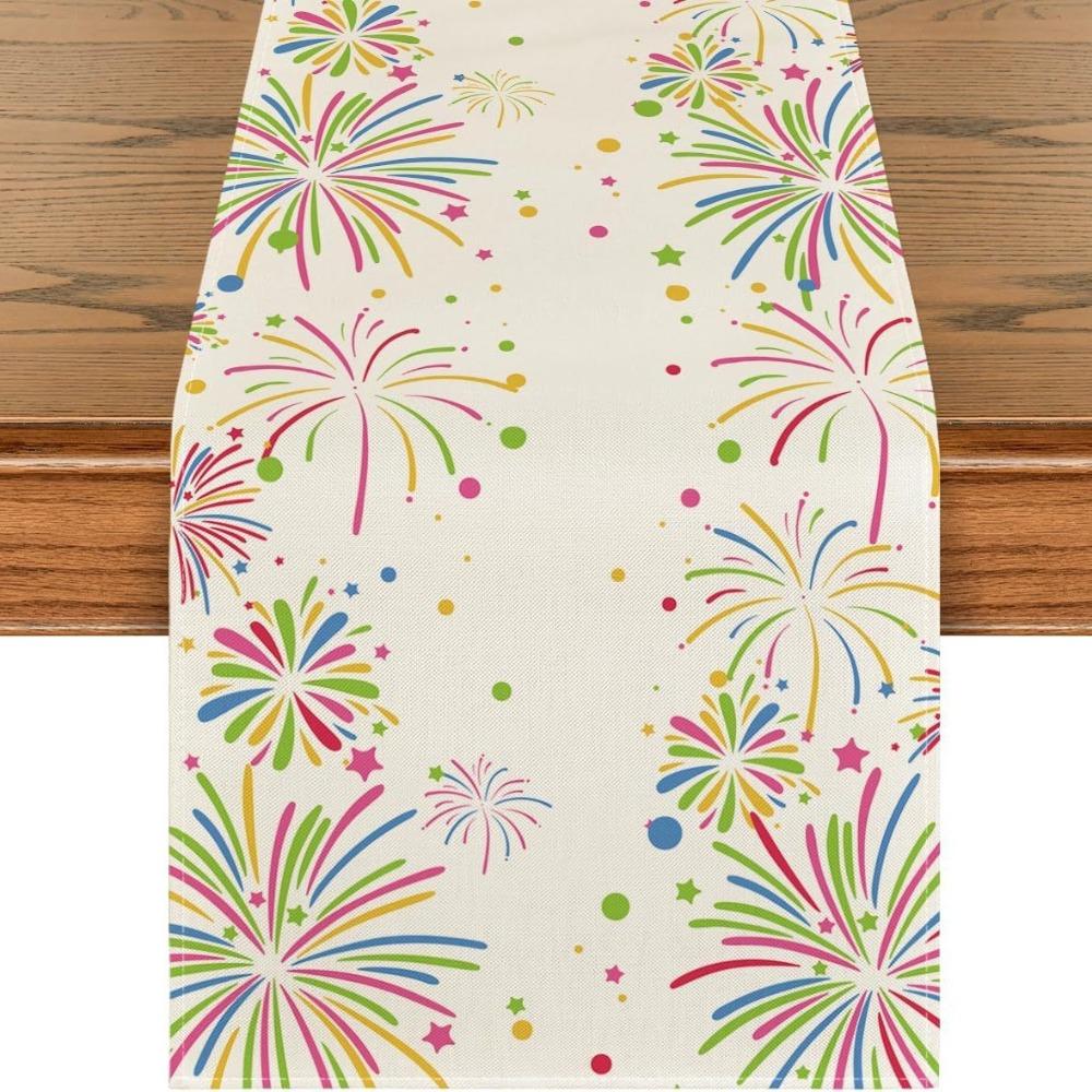 New Chinese New Year Table Runner Wine Glass New Year New Year Tablecloth New Year Table Flag Cover Home Decor