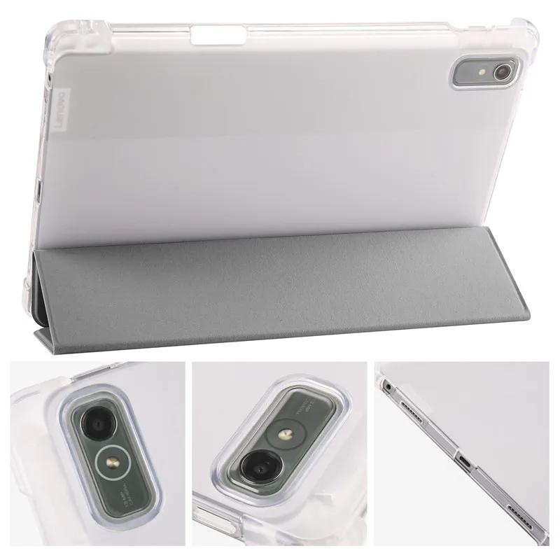 For Tab P11 2nd Gen Case With Pen Holder Trifold PU Leather Soft Back Stand Tablet For Tab P11 Gen 2 Tb350fu Case