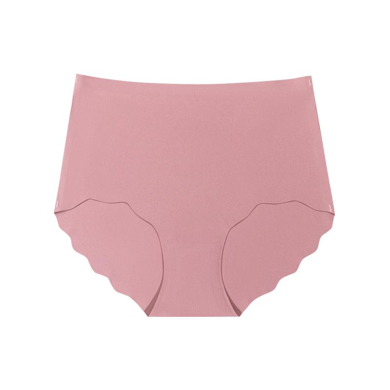 Seamless High Waist Ice Silk Tummy Control Yoga Briefs for Women