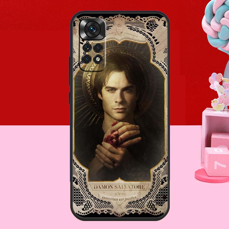 Damon Salvatore Vampire Diaries Case For Xiaomi Redmi Note 14 13 12 11 10 15 Pro Plus Redmi 15 C 13C 10C 12C 14C Soft Cover