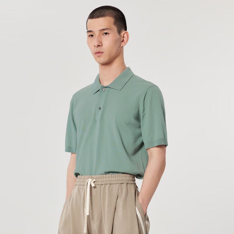 CROQUIS Men's Cotton Silk Short-Sleeve Sweater
