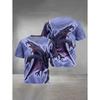 Monster Pattern 3D Printed Children's T-shirt, Boys' Fun Short Sleeved Top