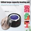 Încălzitor de ceară de dimensiuni mari de 500 ml pentru îndepărtarea părului Încălzitor de boabe de ceară cu ecran de afișare digitală Oală de topit ceară pentru depilare