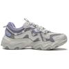 Li Ning Synthetic Leather Breathable Abrasion Resistant Slip Resistant Low Top Casual Shoes Women's Purple Gray AGCU176-5