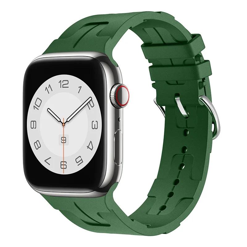 Silikonarmband für Apple Watch Band 46mm 42mm 45mm 41mm 49mm 44mm 40mm Weiches Armband iWatch Serie 10 Ultra 9 8 7 6 5 SE 4 Armband