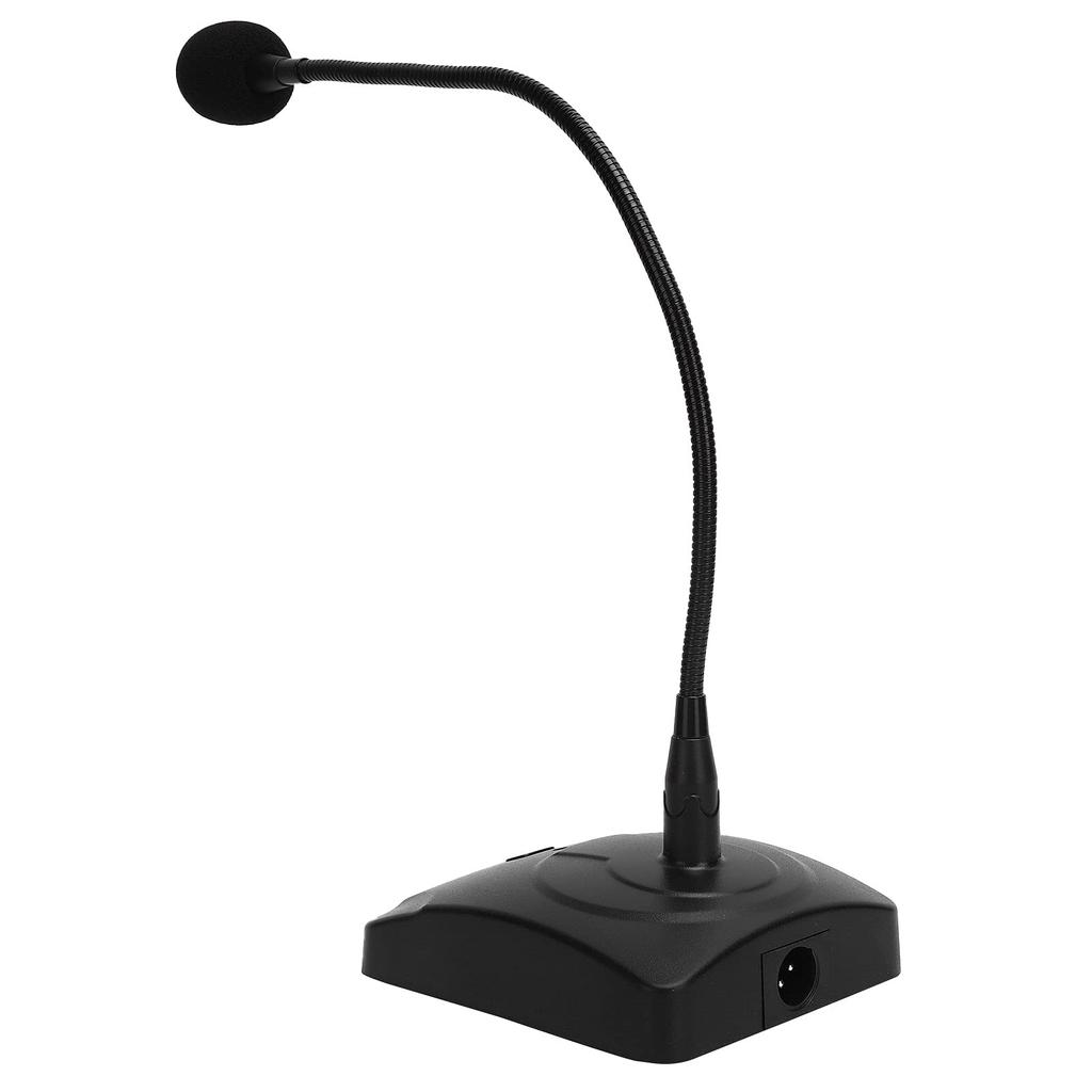 MEAPUXIN Wired Conference Condenser Microphone with Adjustable Metal Snake XLR Audio for and Resin Desktop Output Hose, Output, Work, Study, Music,