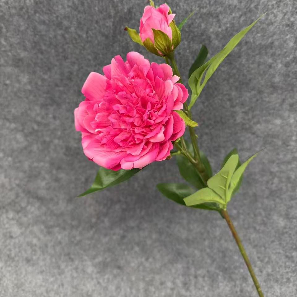 Peony Flower Bouquet for Wedding Decor - Artificial Floral Arrangement for Living Room, Dining Table, and Venue Decoration.