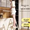 Telescopic Folding A-Frame Ladder: Thickened Indoor Multi-Functional 4-Step Stool