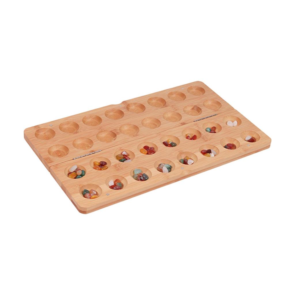 Mancala Board Game Portable Marble Entertainment for Family Night Ages 8+ Kids Children