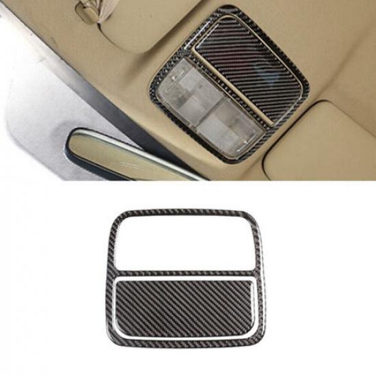 Carbon Fiber Front Reading Light Panel Trim Cover For Honda CR-V CRV 2007-2011