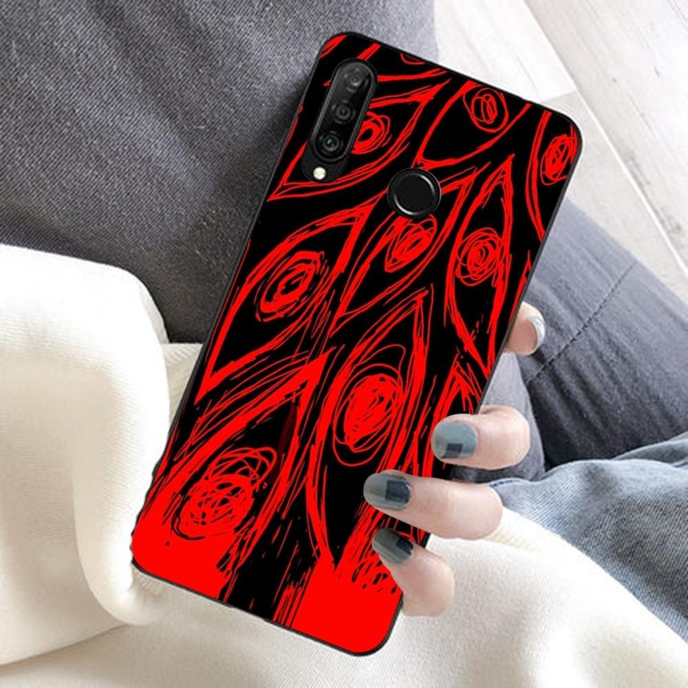 Spooky Scary Red Eye Pattern Phone Case For Huawei Honor 10 Lite 9 20 7A 9X 30 50 60 70 Pro Plus Soft Silicone Cover