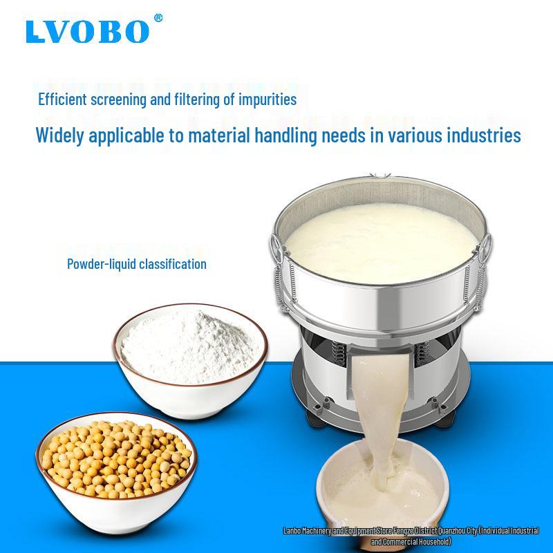 Stainless Steel Electric Vibrating Sieve for Flour, Soy Milk & Granules