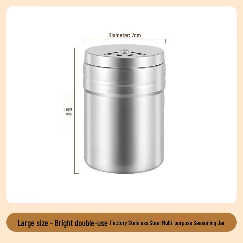 Stainless Steel Spice Shaker Jar Set (5-Pack)