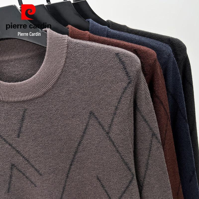 Pierre Cardin Men's 100% Pure Wool Mock Neck Sweater