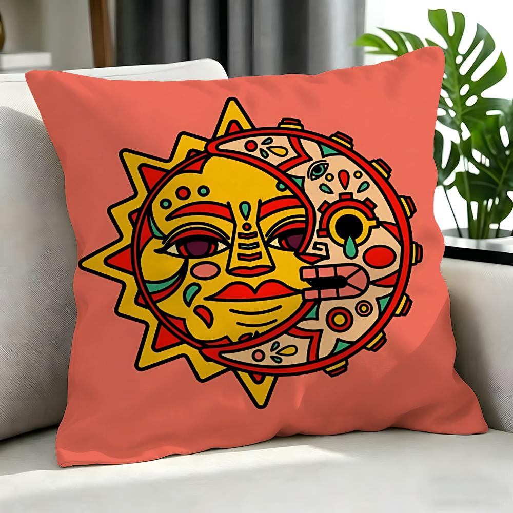 Art SSun Face Cushion Cover Cushion Cover Set Pcs x x x Pillowcase Decorative Sofa Home Decor