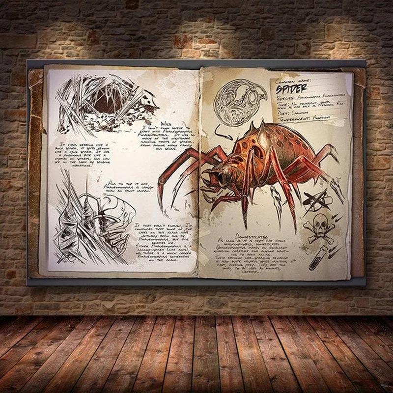 Modułowy Płócienny Ark Survival Evolved Obrazy Malarstwo Gra Survivalowa Wystrój Domu Druk Plakat Dinozaura Salon Nowoczesna Sztuka Ścienna