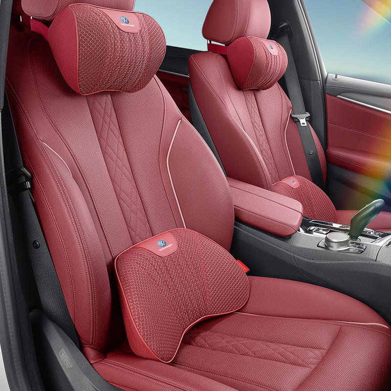 For VOLKSWAGEN VW Car Seat Ice Silk Pillow Neck Driving Seat Headrest Back Cushion For Volkswagen Polo Golf Tiguan Passat Sharan