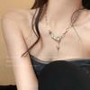 Moonstone & Zircon Summer Necklace - Light Luxury Clavicle Chain for Women